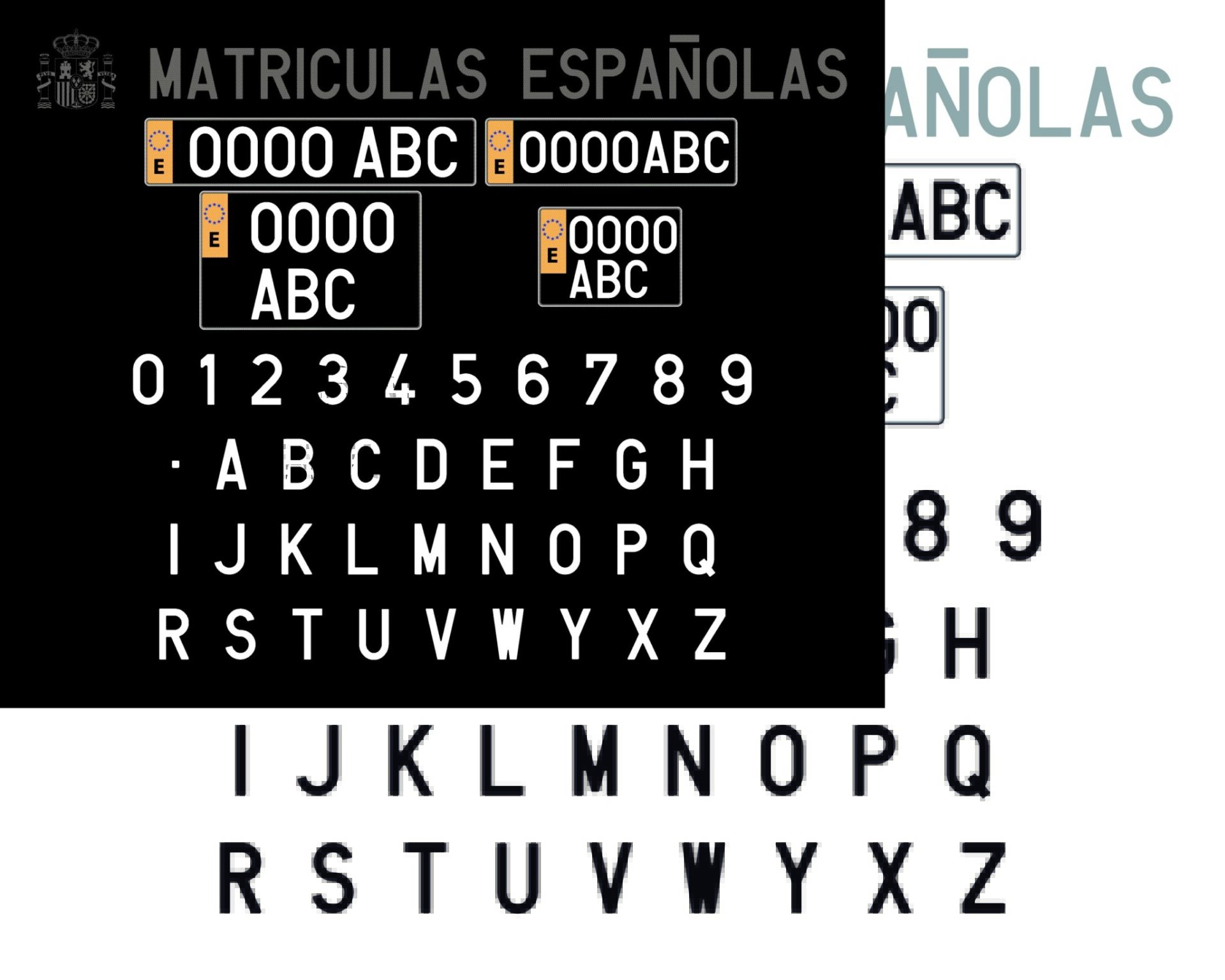 matriculas matriculas españolas